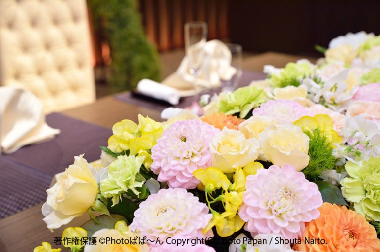 結婚式ブライダルの装花