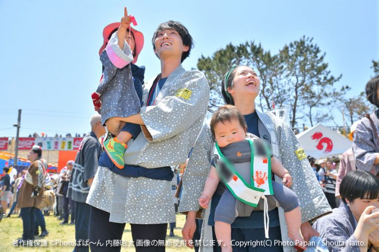 浜松まつりの初凧。