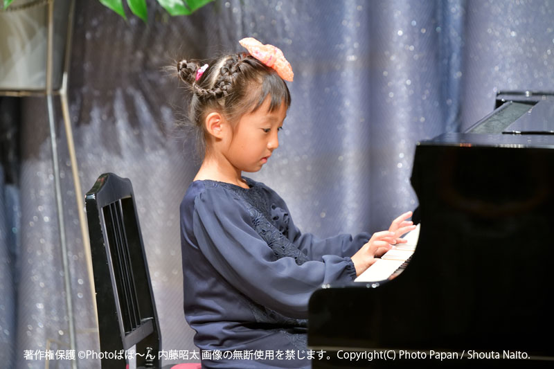 浜松市クリート浜松での、ピアノ教室の音楽演奏発表会の写真撮影
