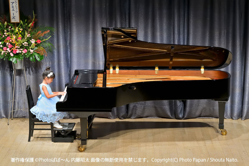 浜松市クリート浜松での、ピアノ教室の音楽演奏発表会の写真撮影