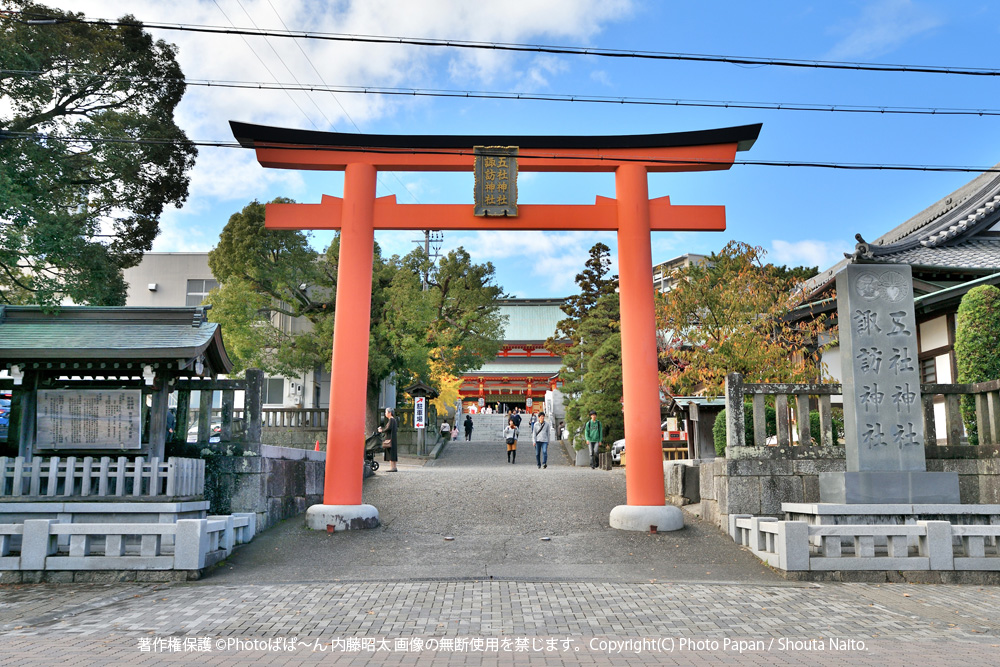 七五三の出長写真撮影、浜松市の五社神社・諏訪神社