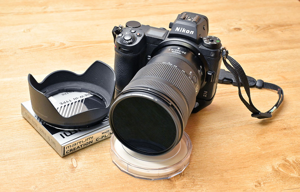 ミラーレスカメラ Nikon Z6Ⅱ + Nikkor Z 24-120mm f4 ズームレンズ　MARUMI ND16+C-PLフィルターCREATION